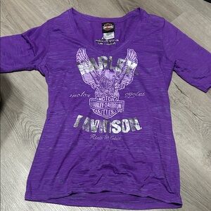 Harley-Davidson Purple Short Sleeve Tee